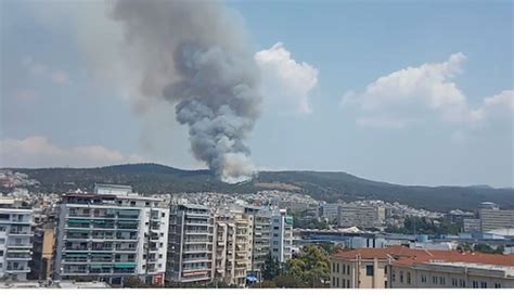 φωτια στην θεσσαλονικη τωρα